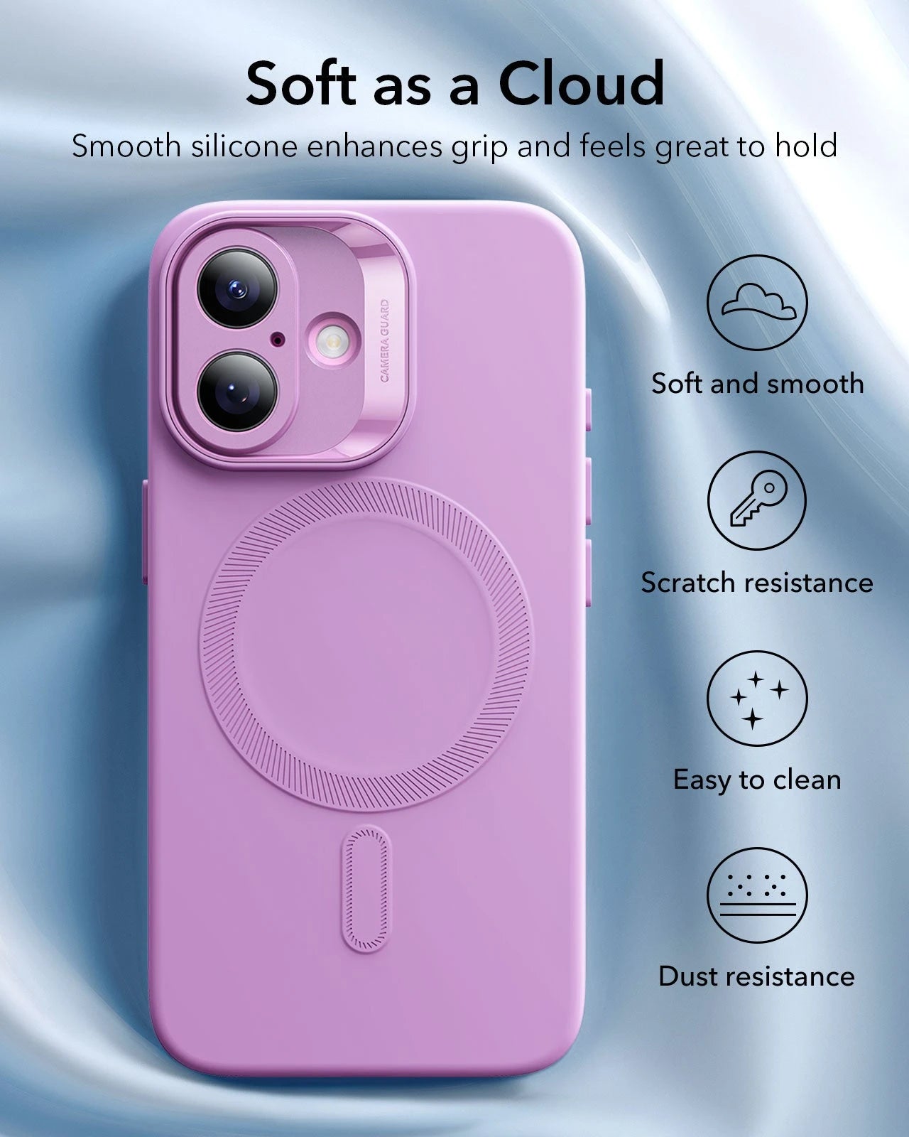 iPhone 16 Plus Cloud Soft Magnetic Case (Camera Control) - Pink ESR ESR