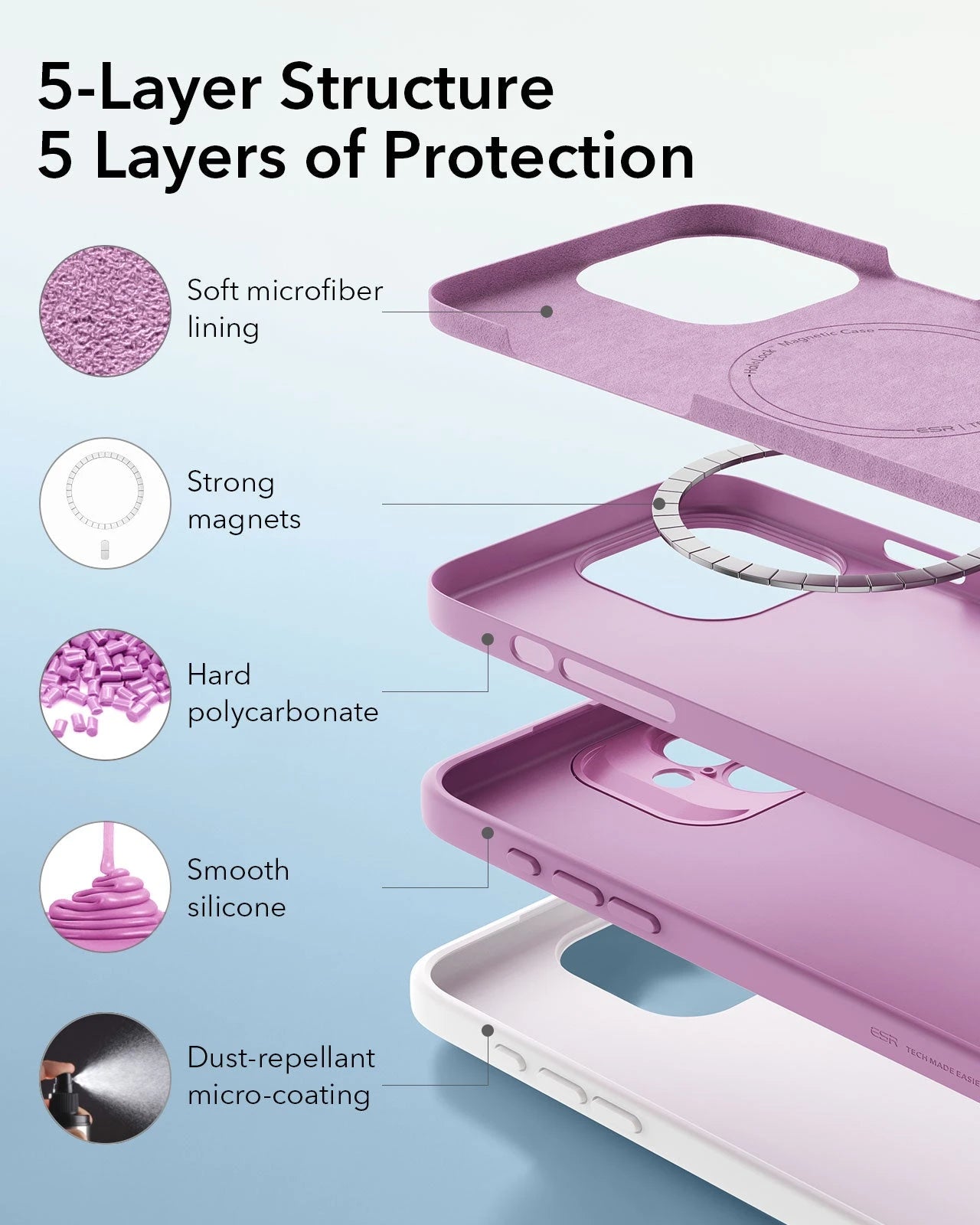 iPhone 16 Plus Cloud Soft Magnetic Case (Camera Control) - Pink ESR ESR