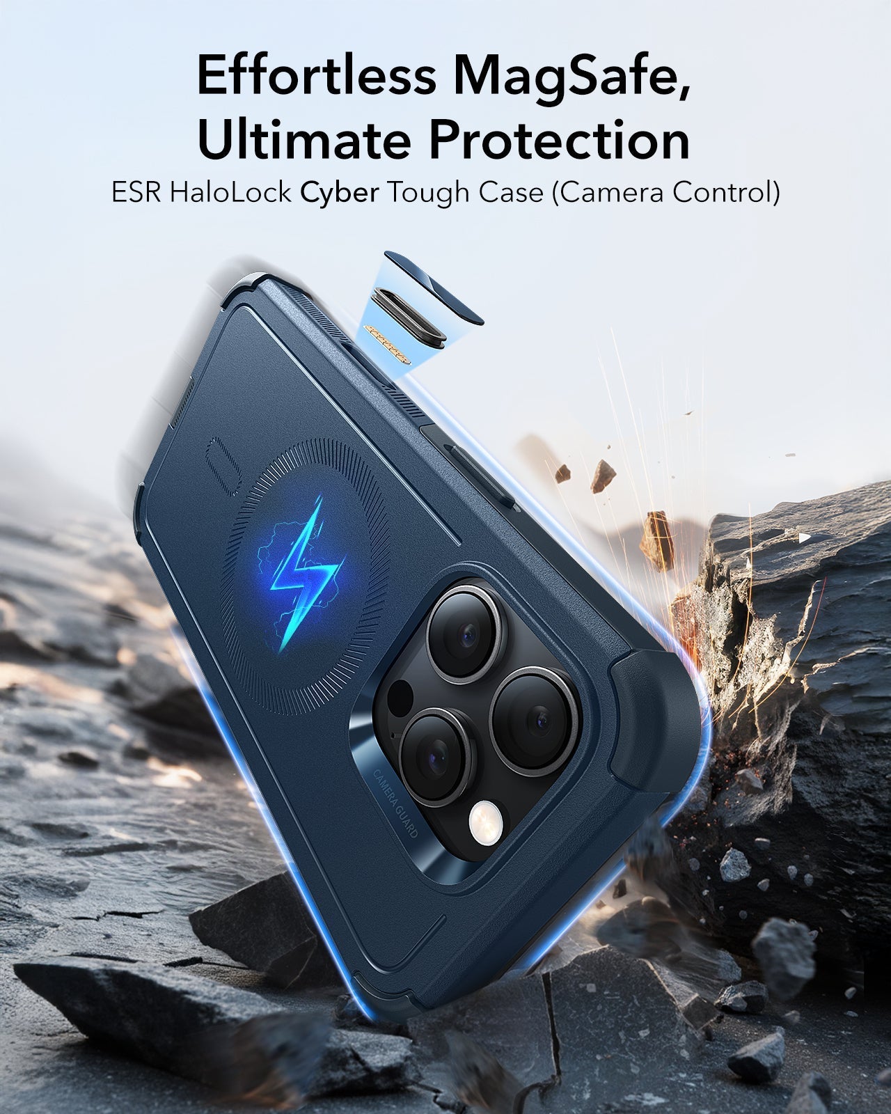 iPhone 16 Pro Cyber Tough Magnetic Case (Camera Control) - Army Green ESR ESR