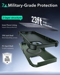 iPhone 16 Pro Max Cyber Tough Magnetic Case (Camera Control, Stash Stand) - Army Green ESR ESR