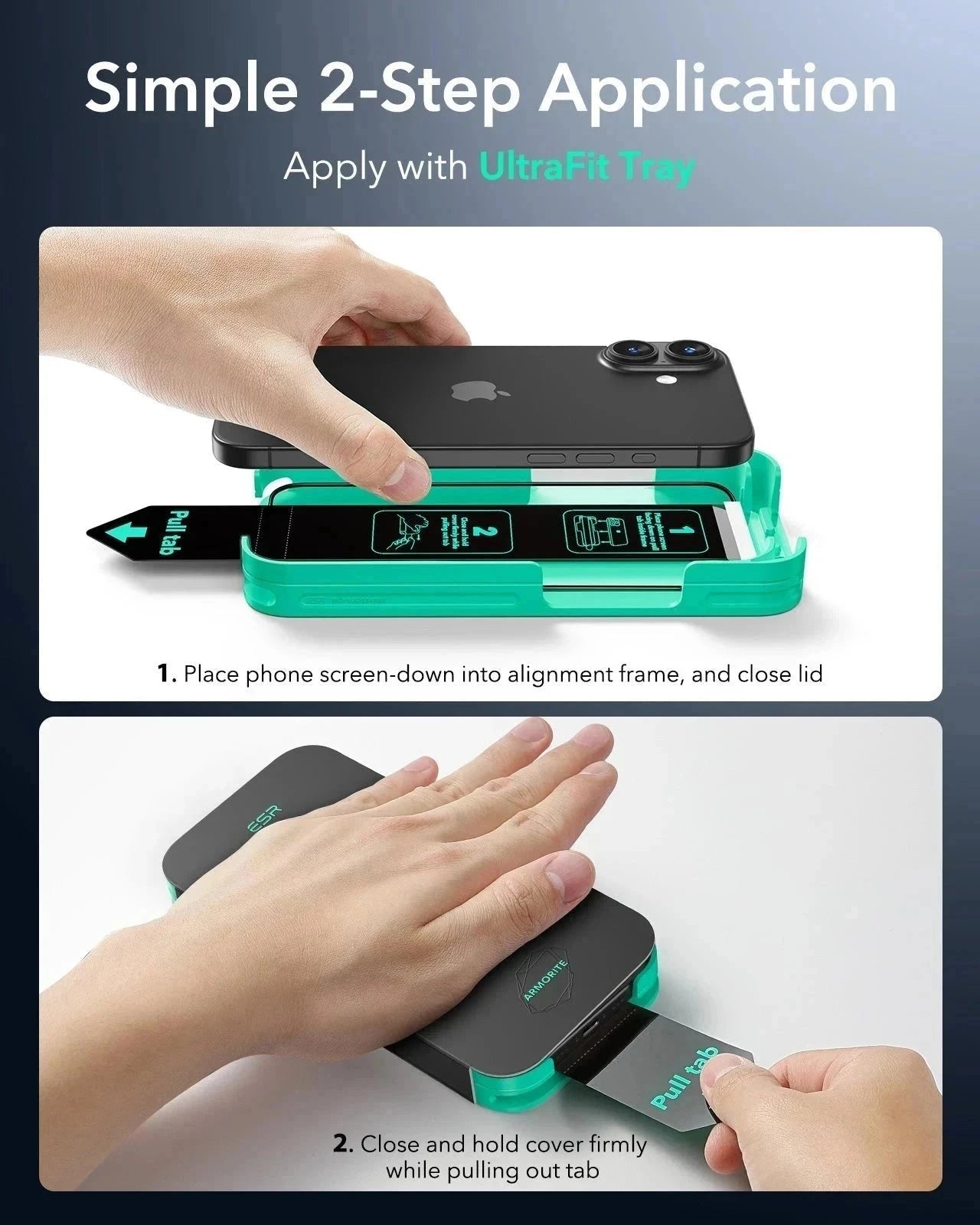 iPhone 16 Pro Max Cyber Tough Magnetic Case Protection Bundle (Camera Control, Stash Stand) - Black ESR ESR