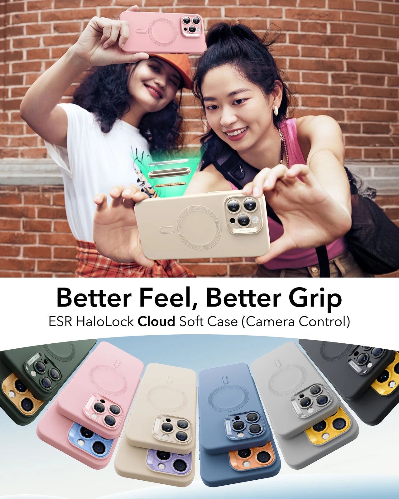 iPhone 16 Pro Max Cloud Soft Magnetic Case (Camera Control) - Light Tan ESR ESR