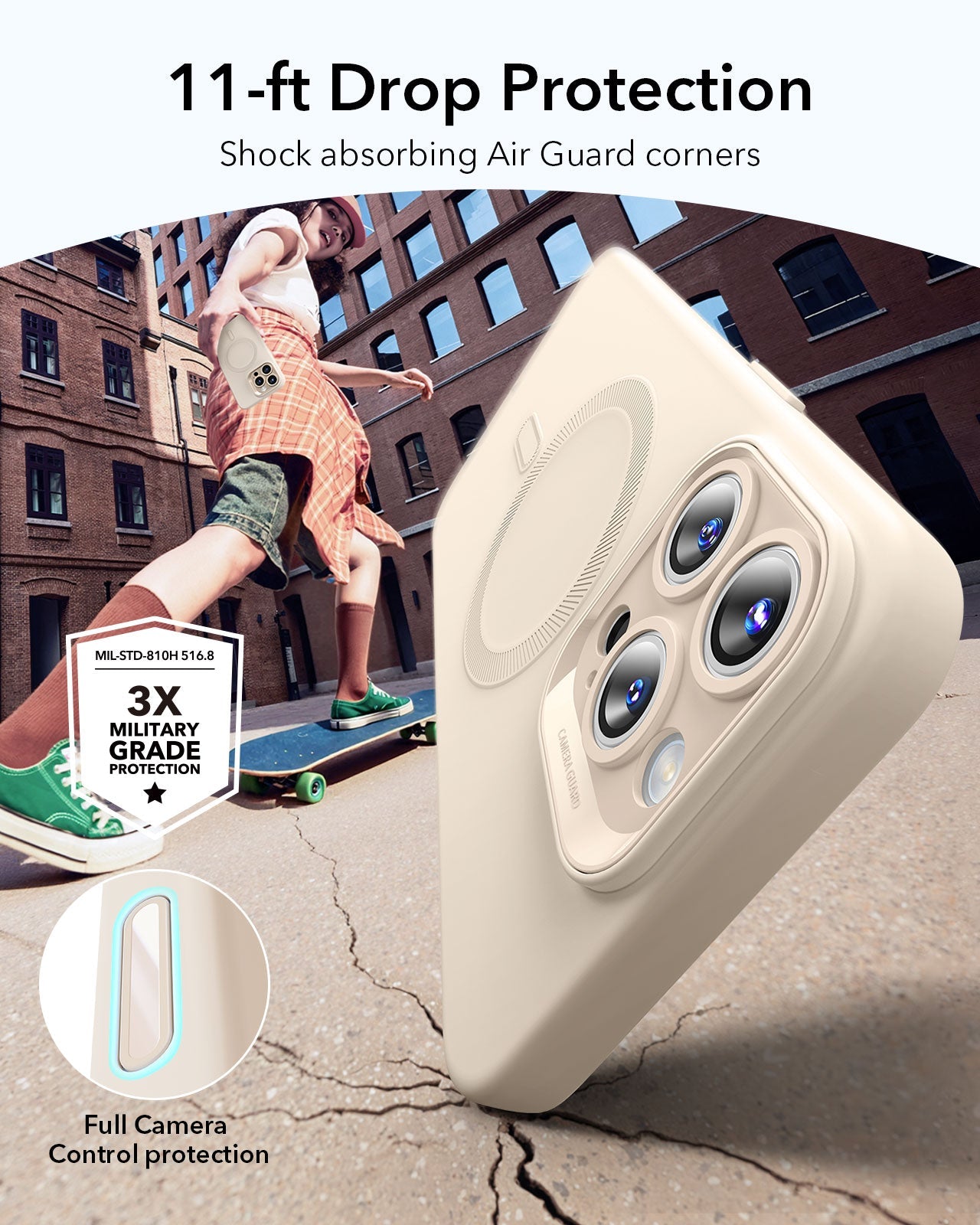 iPhone 16 Pro Max Cloud Soft Magnetic Case (Camera Control) - Light Tan ESR ESR