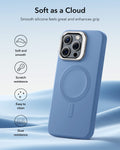 iPhone 16 Pro Cloud Soft Magnetic Case (Camera Control, Stash Stand) - Light Blue ESR ESR