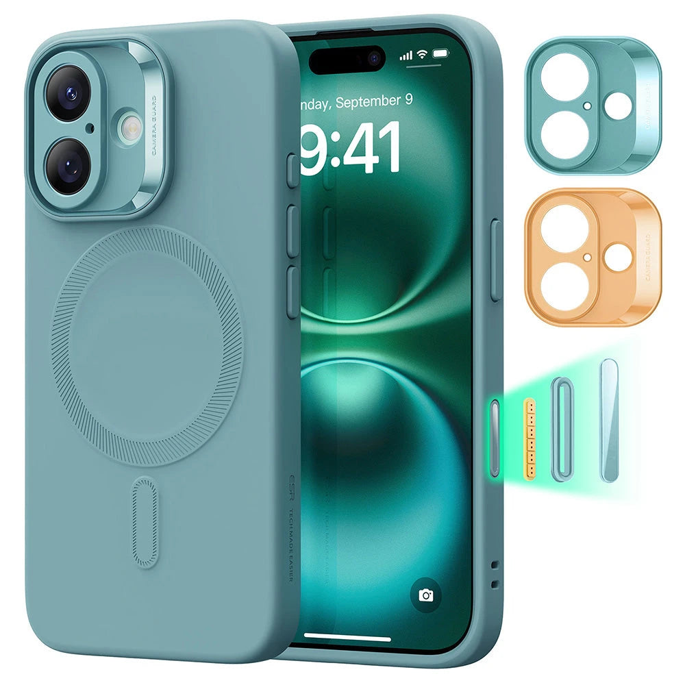 iPhone 16 Cloud Soft Magnetic Case (Camera Control) - Teal ESR ESR