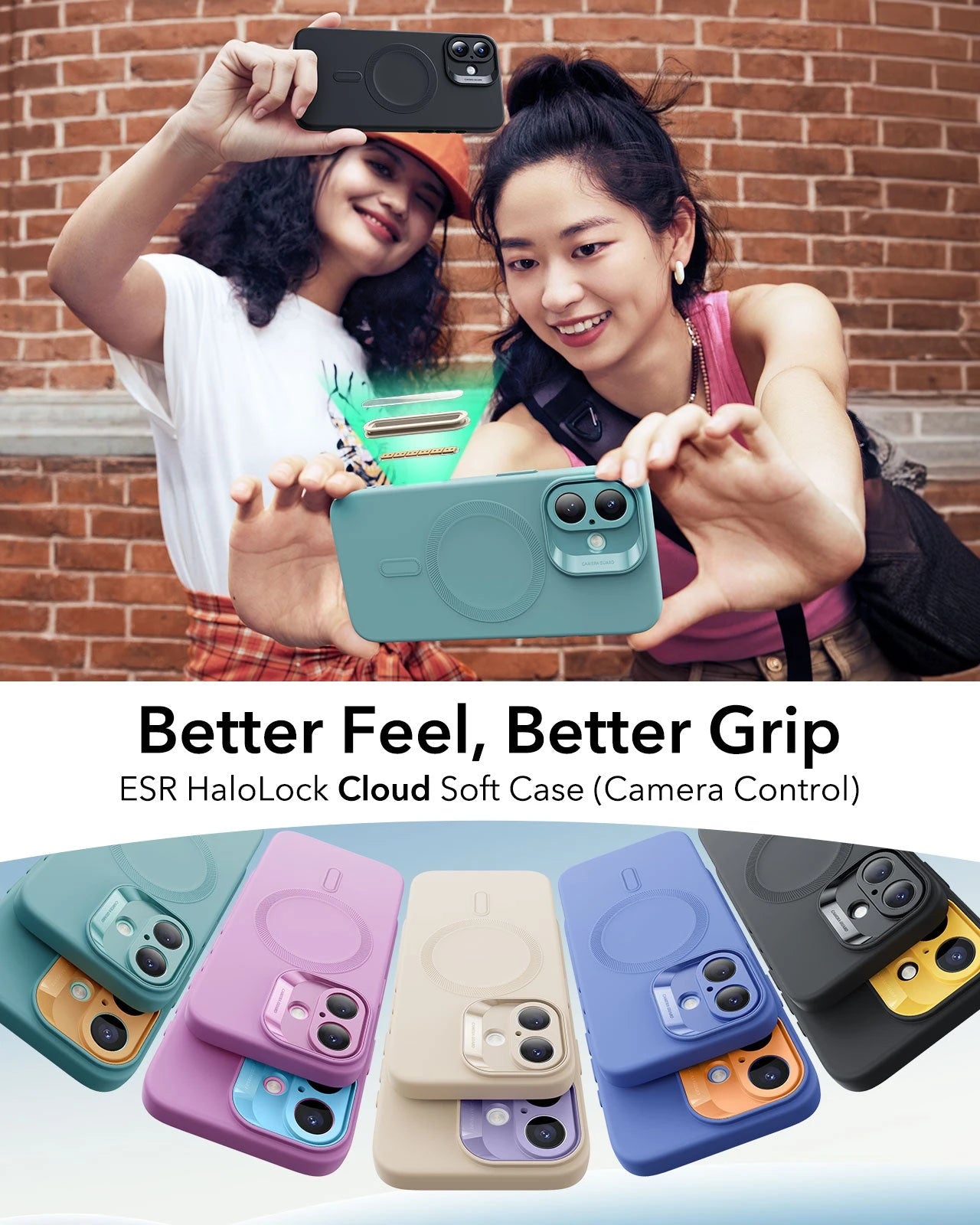 iPhone 16 Cloud Soft Magnetic Case (Camera Control) - Teal ESR ESR