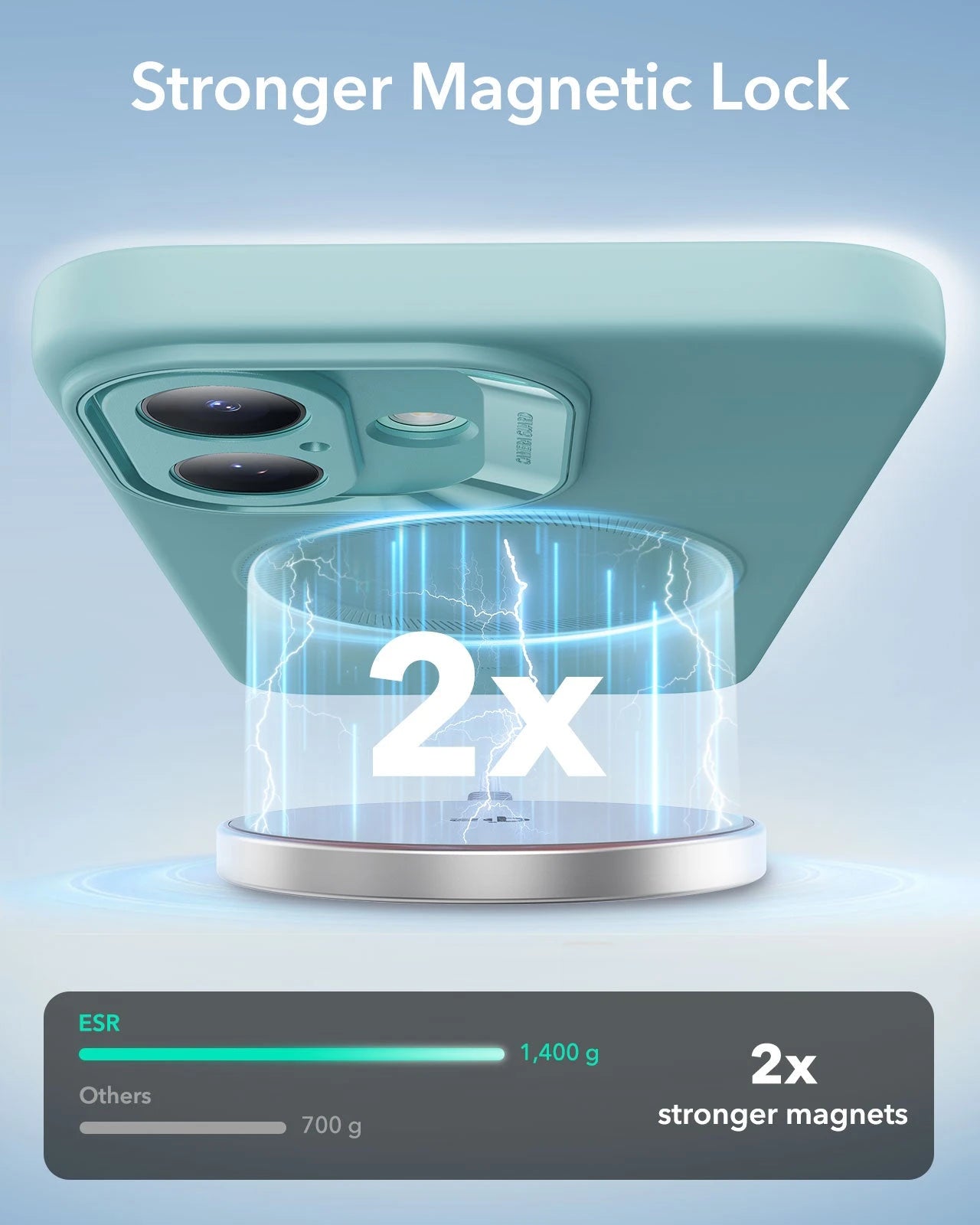 iPhone 16 Cloud Soft Magnetic Case (Camera Control) - Teal ESR ESR