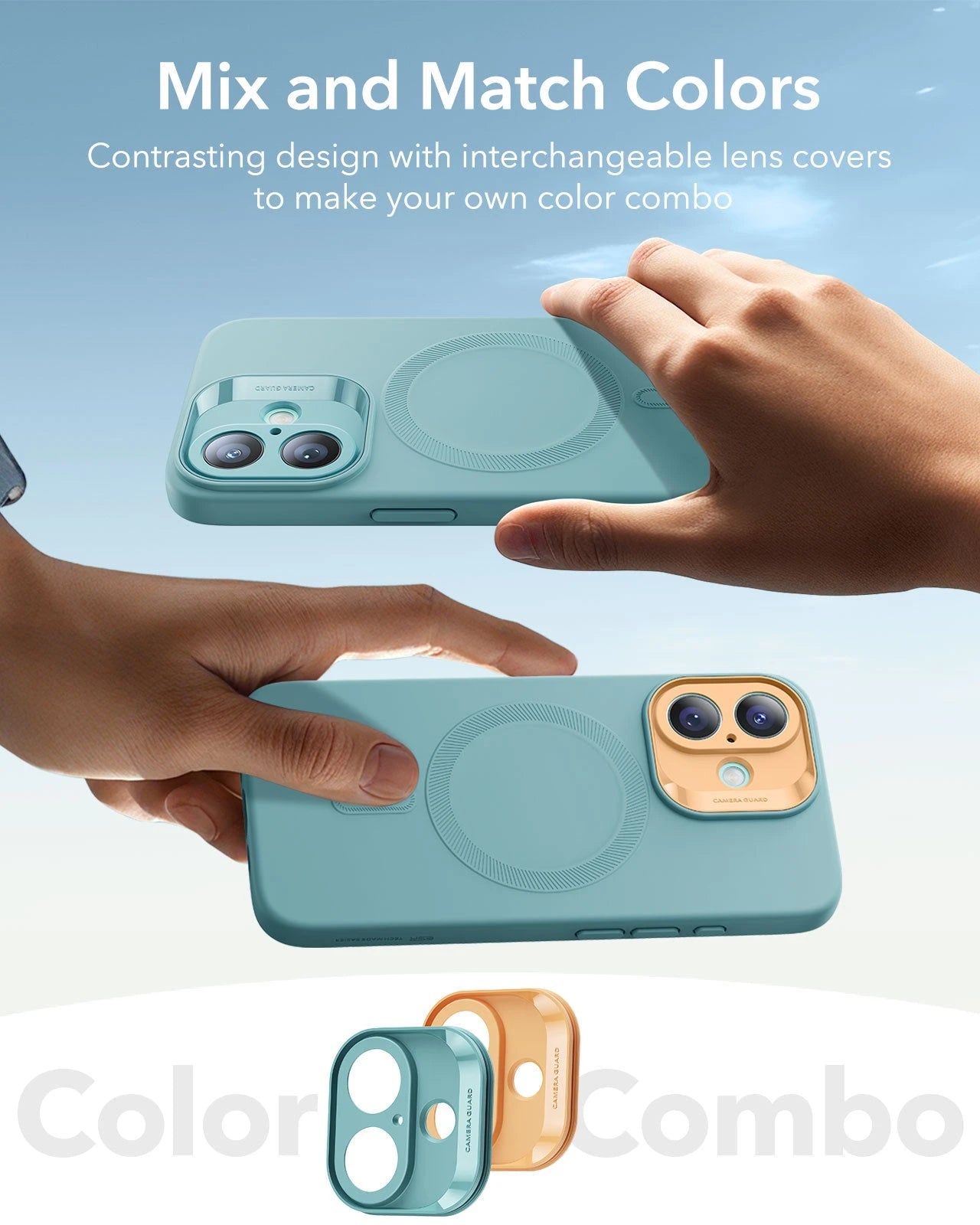 iPhone 16 Cloud Soft Magnetic Case (Camera Control) - Teal ESR ESR