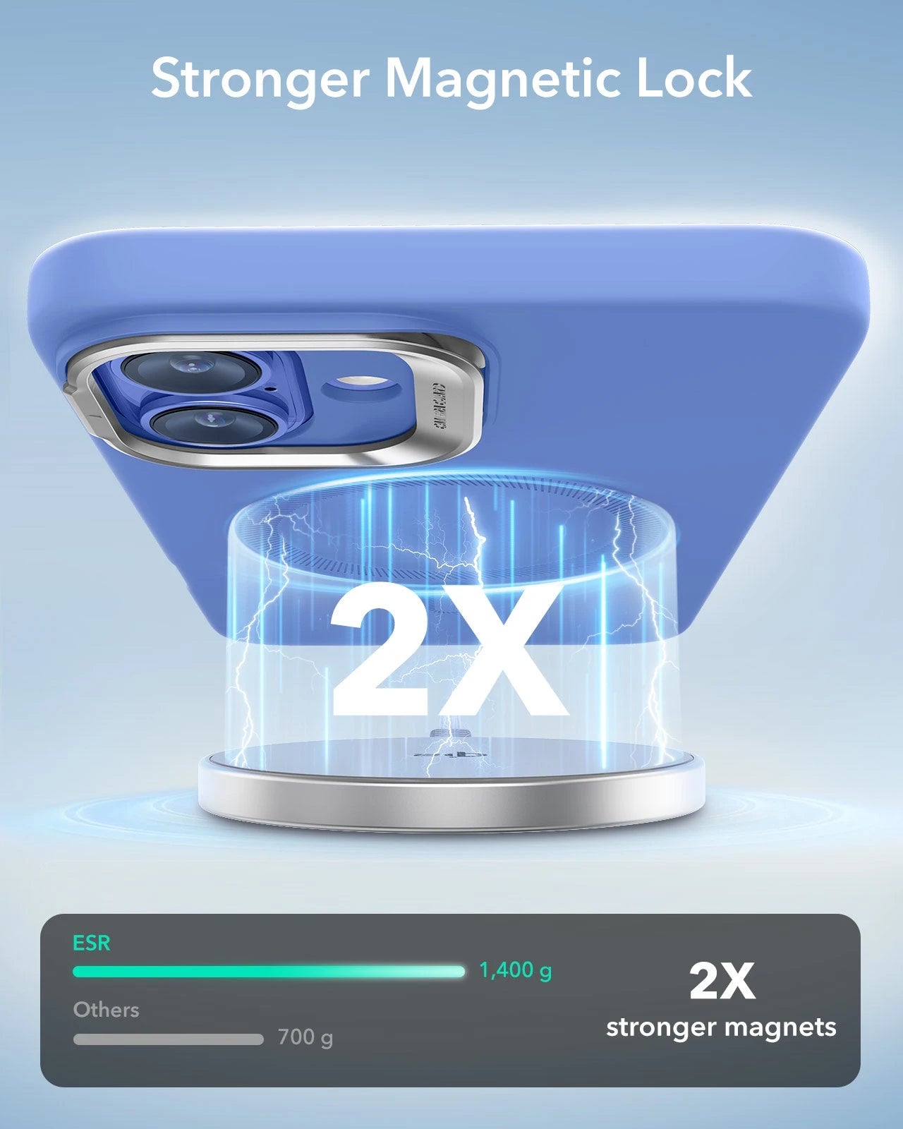 iPhone 16 Cloud Soft Magnetic Case (Camera Control, Stash Stand) - Ultramarine ESR ESR