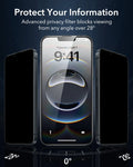 iPhone 16e HaloLock Cyber Tough Case Privacy Protection Bundle - Black - ESR