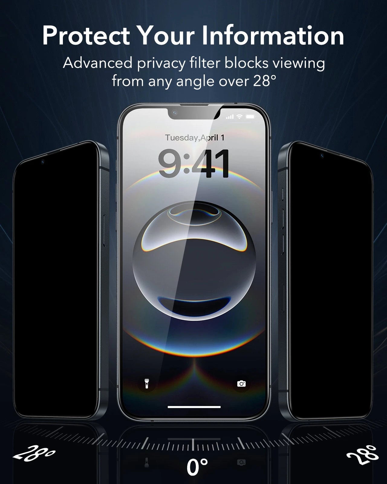 iPhone 16e HaloLock Cyber Tough Case Privacy Protection Bundle - Black - ESR