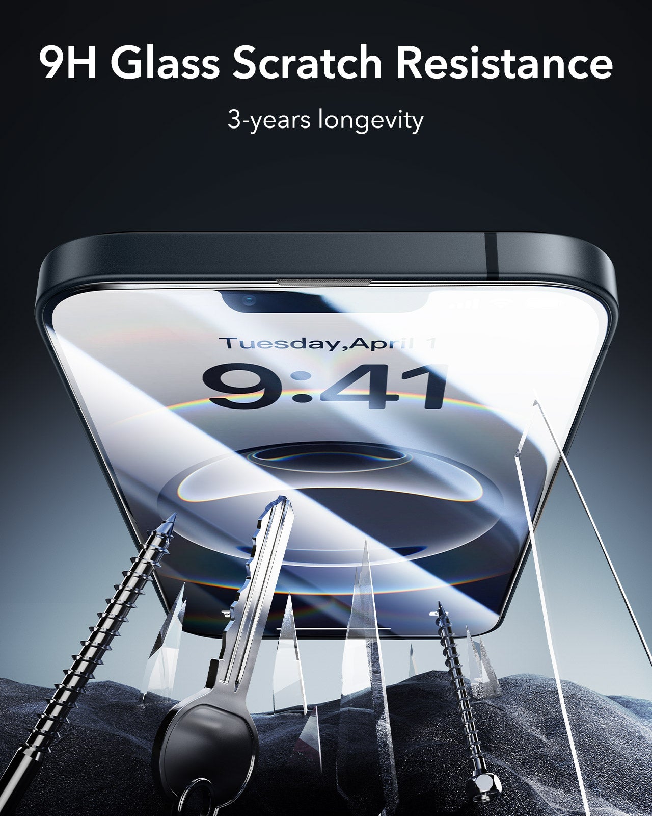 iPhone 16e HaloLock Cyber Tough Case Protection Bundle - Black - ESR