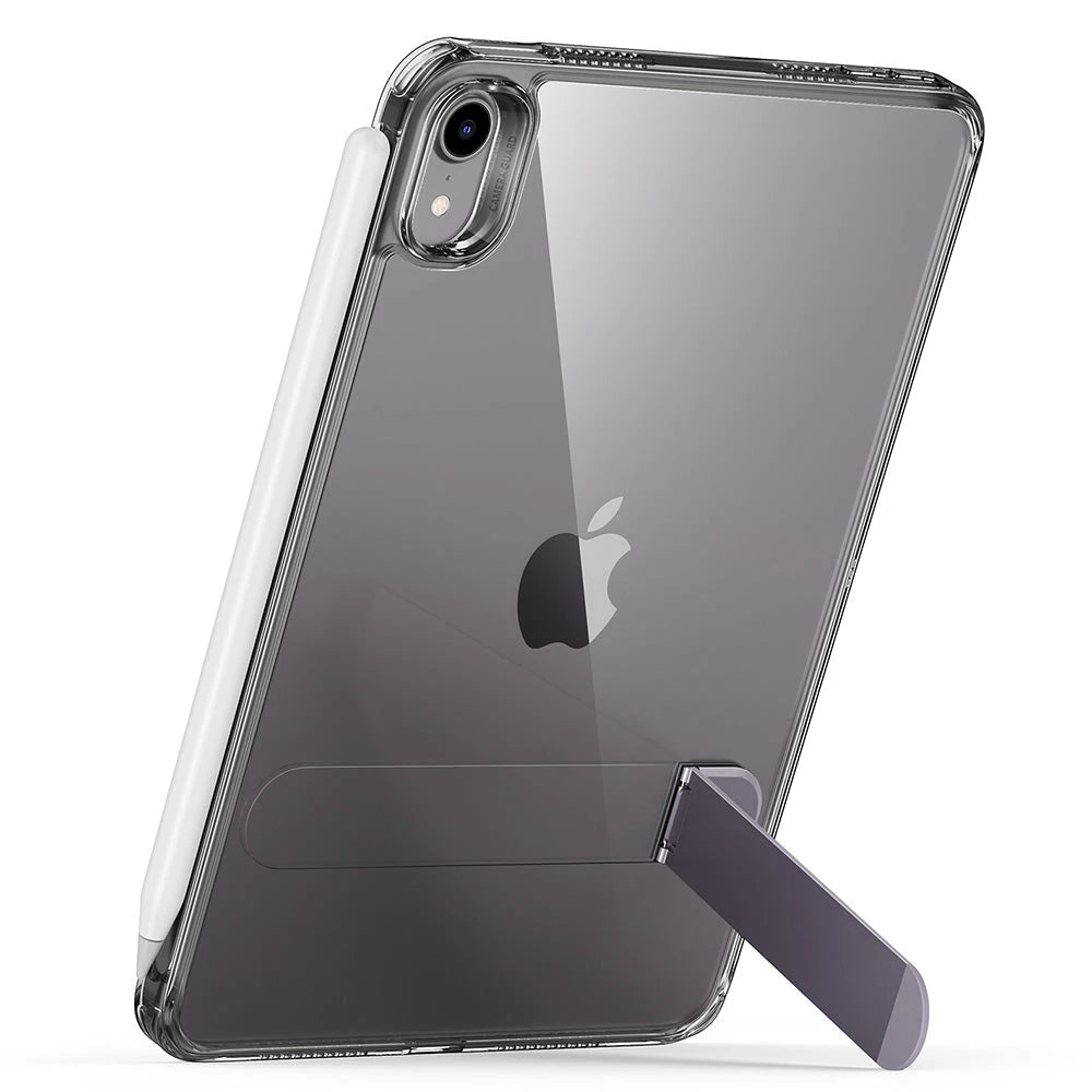 clear black ipad mini 7 case with stand   for easy viewing