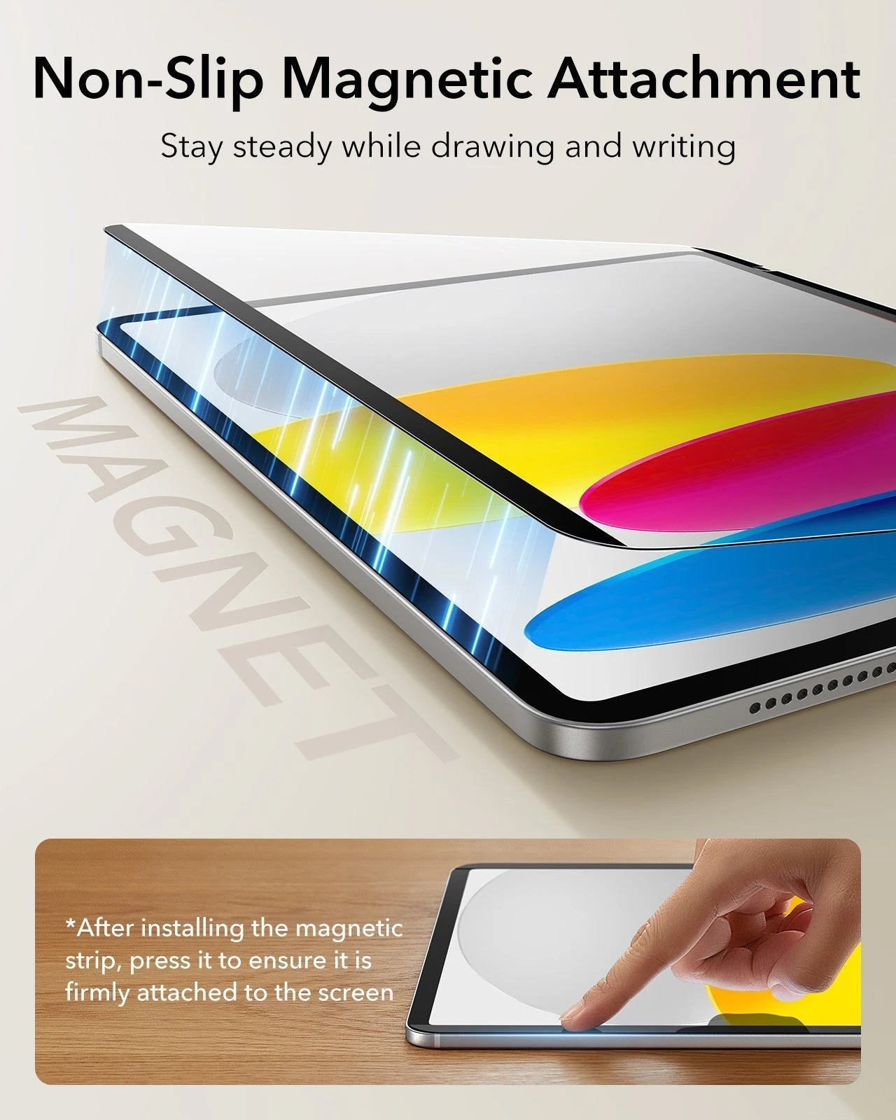 iPad 11" (A16, 2025) Rebound Magnetic Keyboard Case and Paper-Feel Screen Protector Bundle-UK Layout-Black ESR ESR