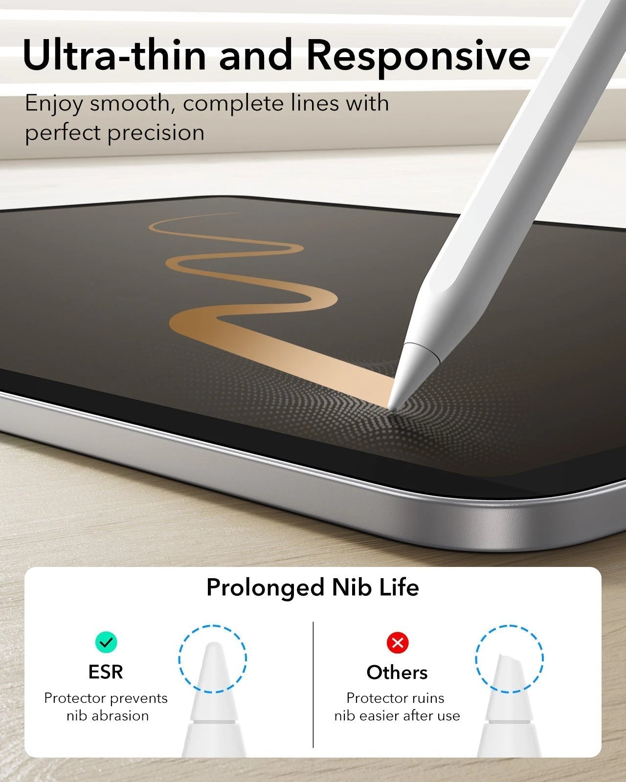 iPad 11" (A16, 2025) Rebound Magnetic Keyboard Case and Paper-Feel Screen Protector Bundle-UK Layout-Black ESR ESR