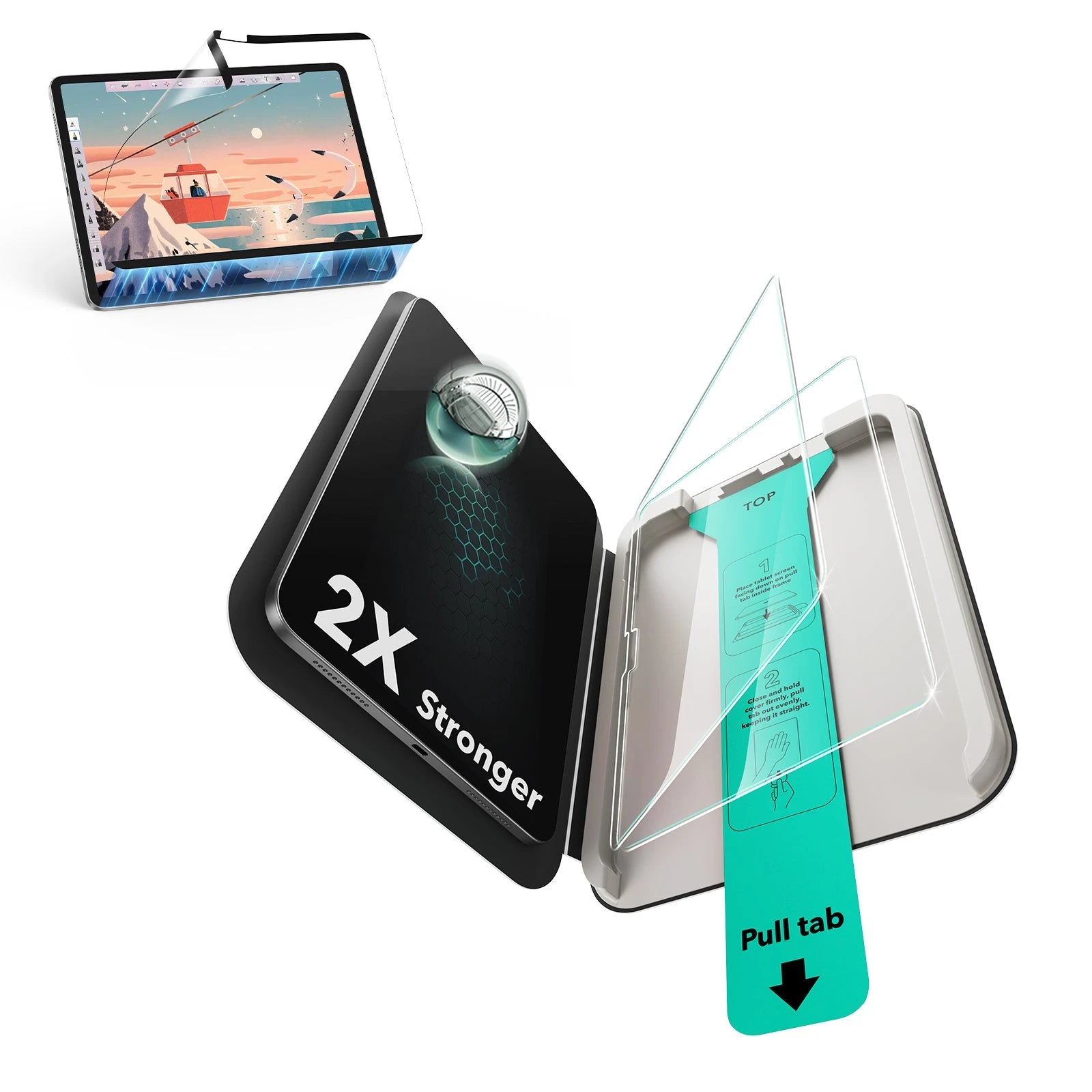 iPad Air 11" (2025) Paper-Feel Magnetic Screen Protector Set - 1 Paper-Feel Magnetic + 2 UltraFit Classic ESR ESR