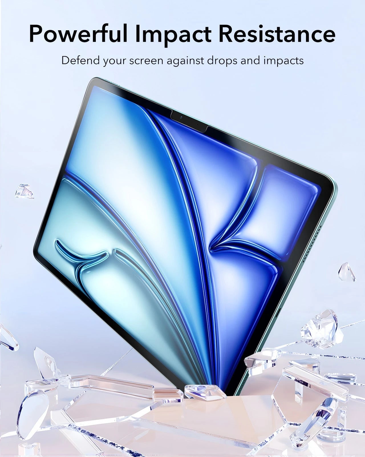 iPad Air 11" (2025) Paper-Feel Tempered-Glass Screen Protector Set - 2 Paper-Feel Tempered-Glass + 2 UltraFit Classic ESR ESR