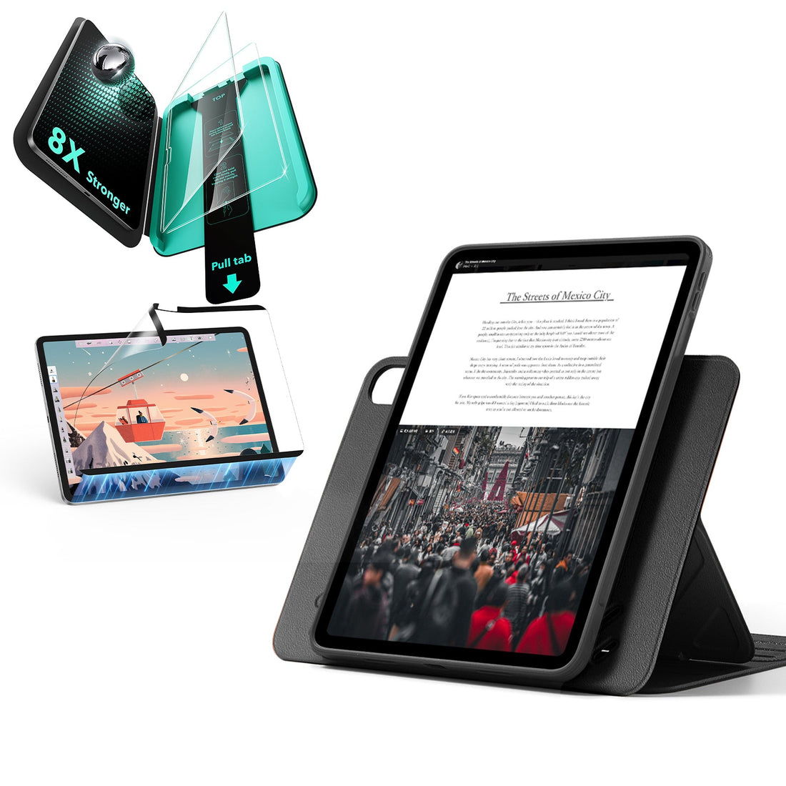 iPad Air 11″ (2025) Shift Transformation Bundle - Black - ESR