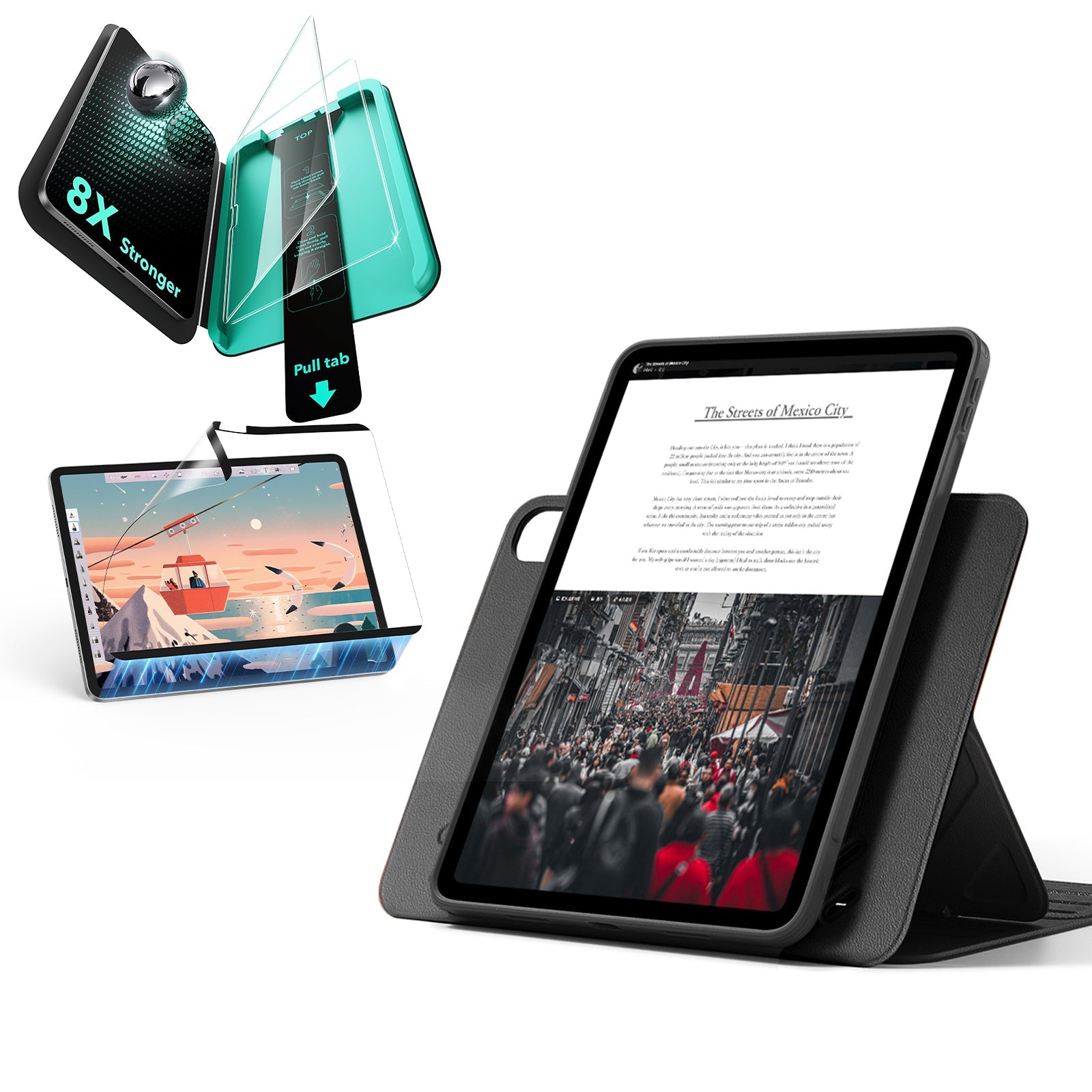 iPad Air 11″ (2025) Shift Transformation Bundle - Black - ESR