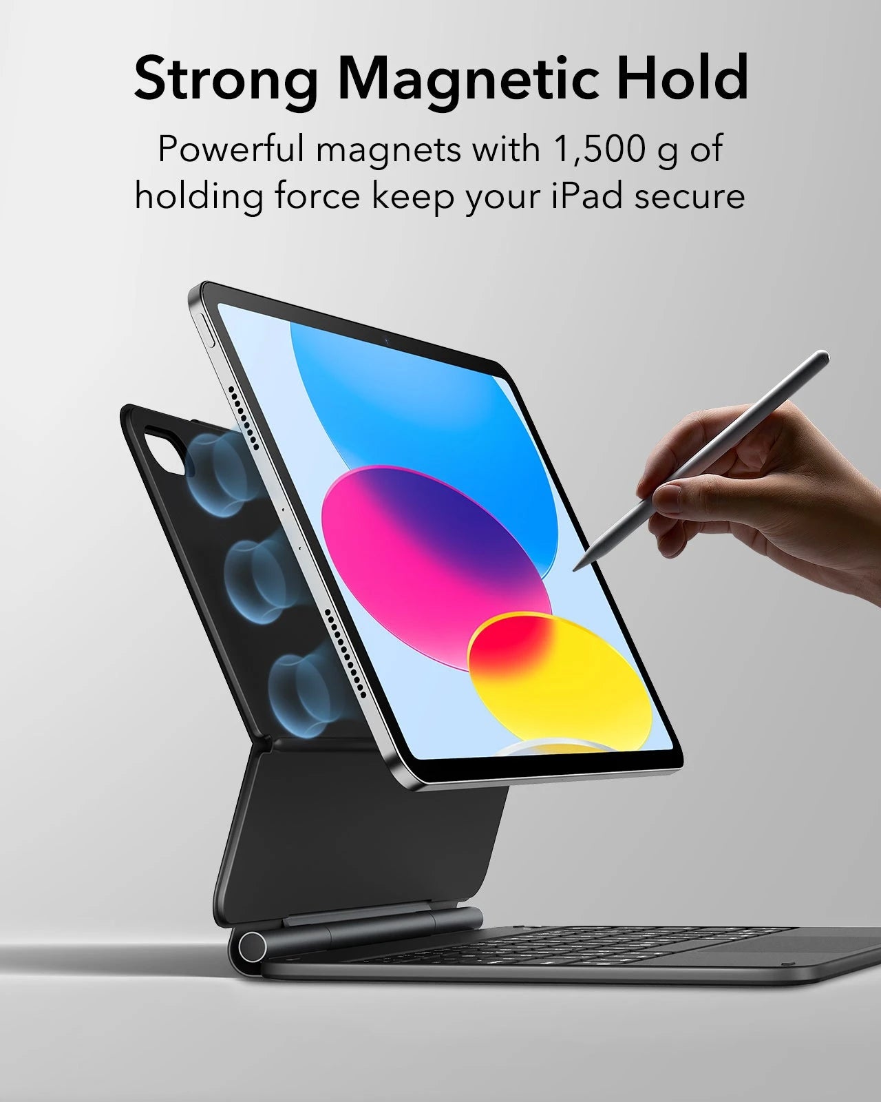 iPad 11" (A16, 2025) Rebound Magnetic Keyboard Case Protection Bundle-US Layout-Black ESR ESR