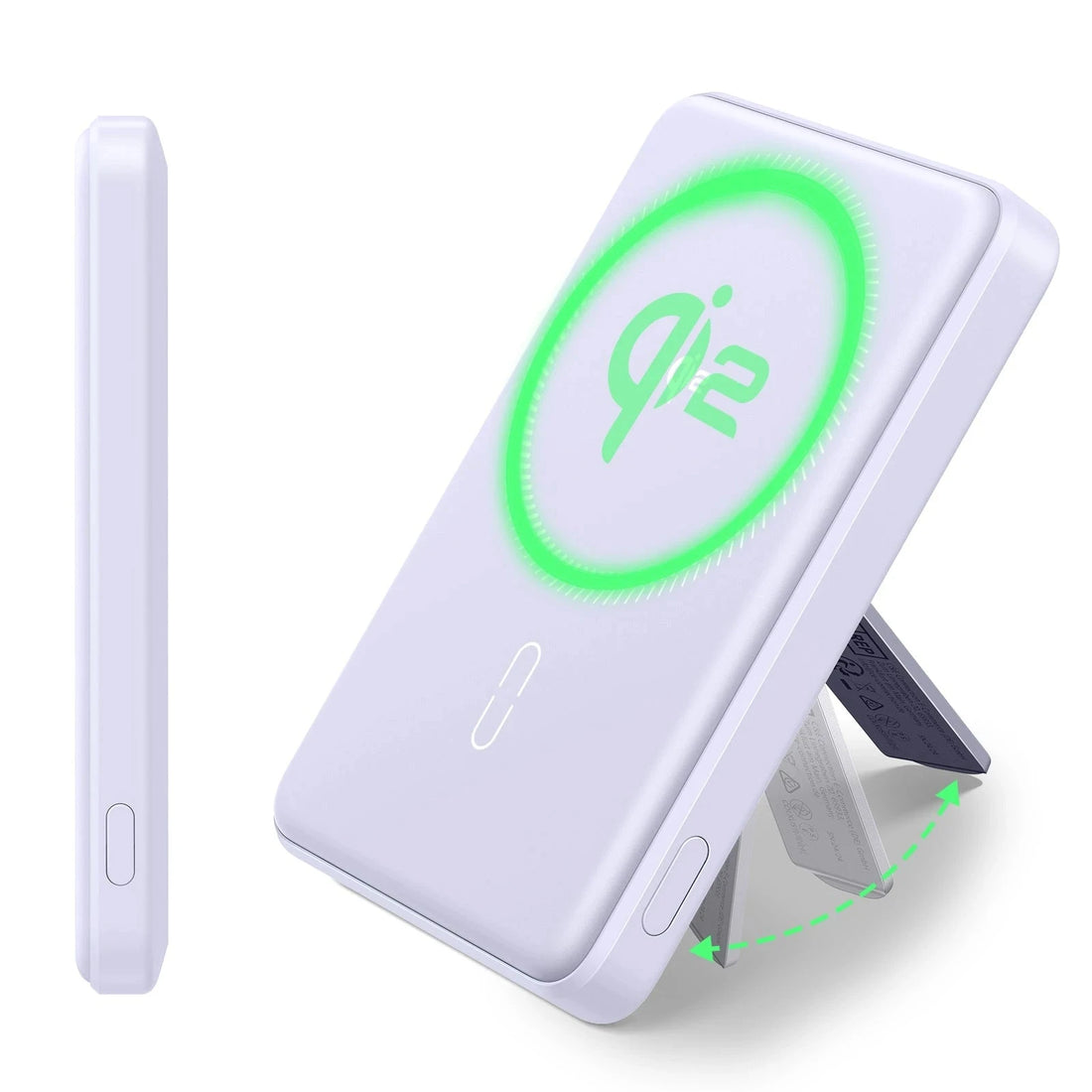 Qi2 5,000 mAh MagSlim Kickstand Power Bank - Lavender ESR ESR