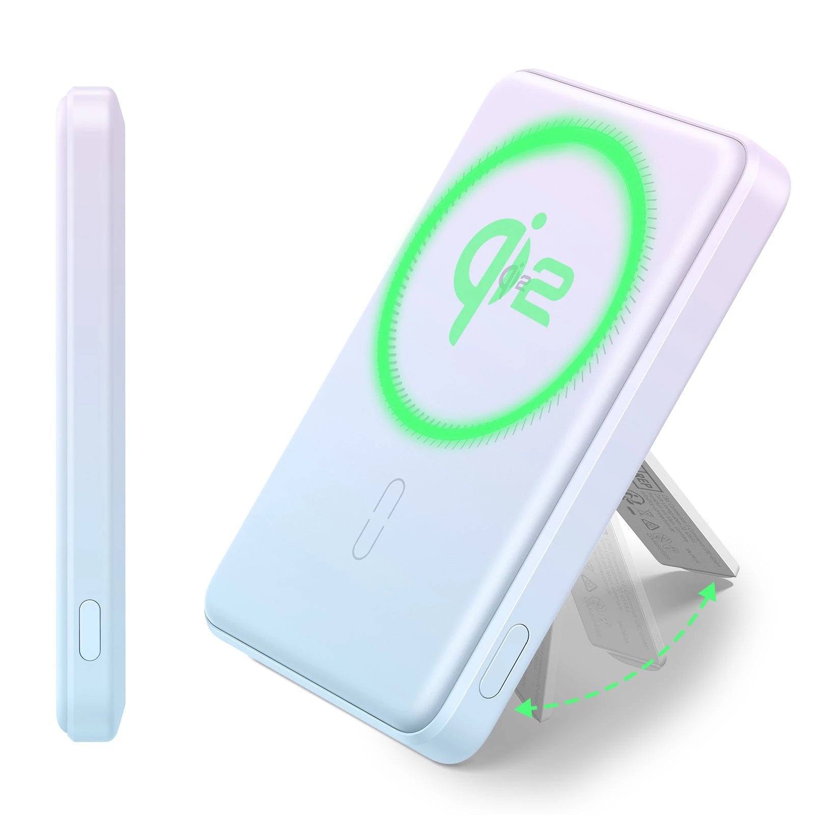 Qi2 5,000 mAh MagSlim Kickstand Power Bank - Pastel ESR ESR