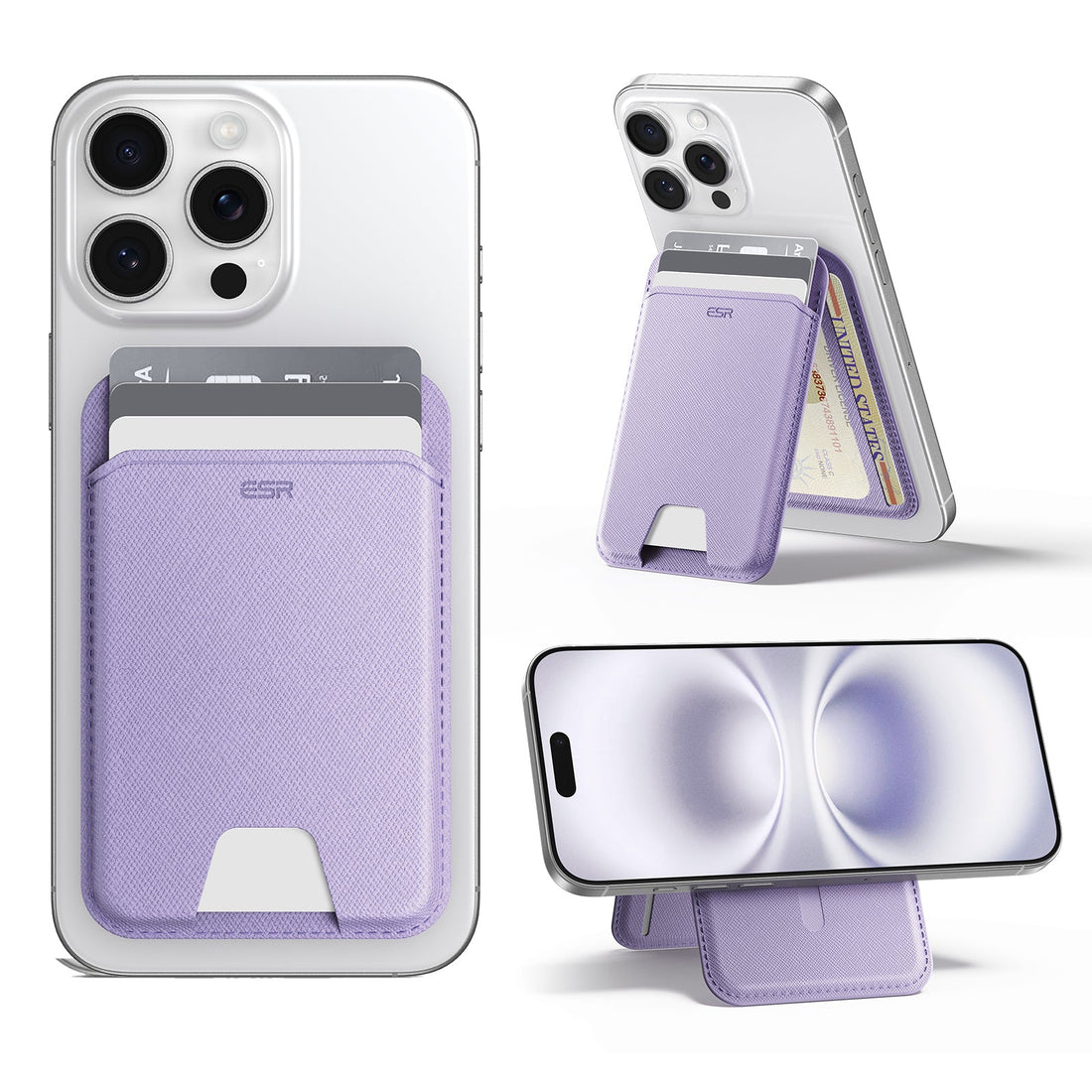 Aura Wallet Stand (HaloLock) - Lavender ESR ESR