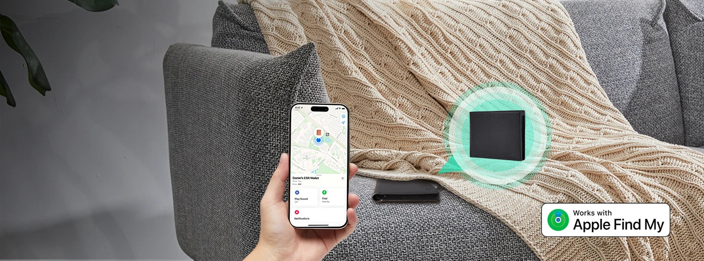 ESR Geo find my leather Wallet review
