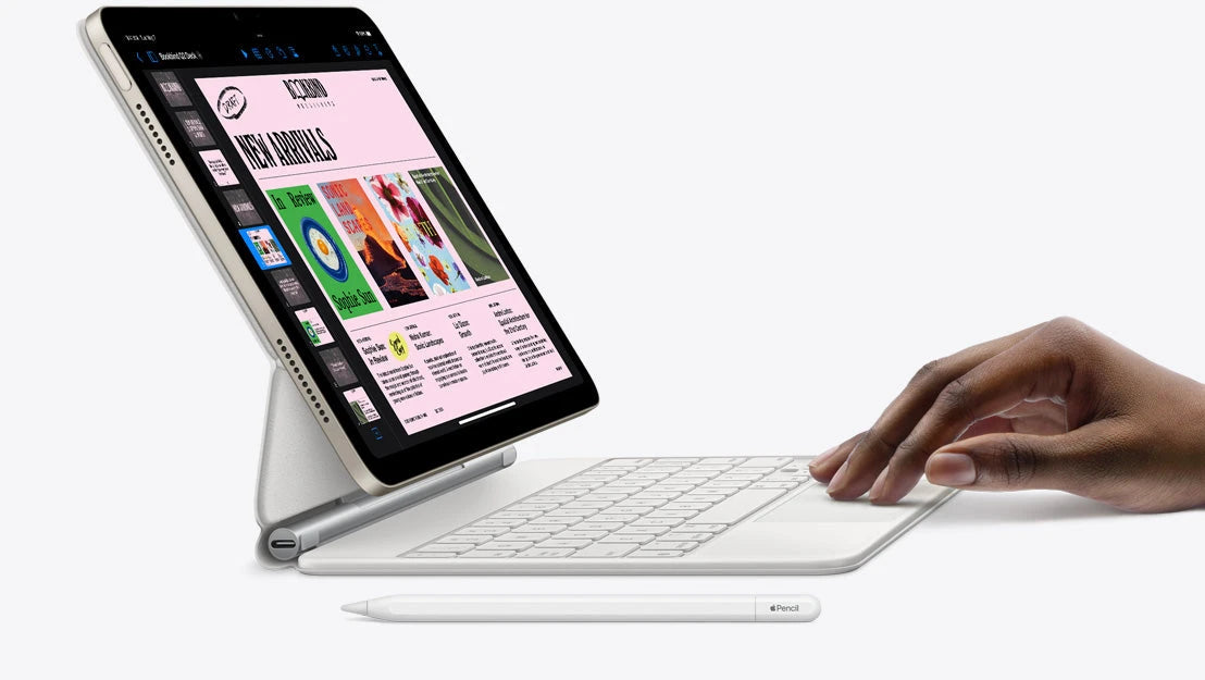 Side view of iPad Air showcasing the Keynote_yythkg