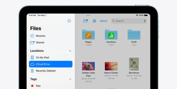 iPad Air showcasing the Files app (1)
