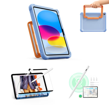 iPad 11" (A16) 2025 Pack créatif enfant - Sky Blue