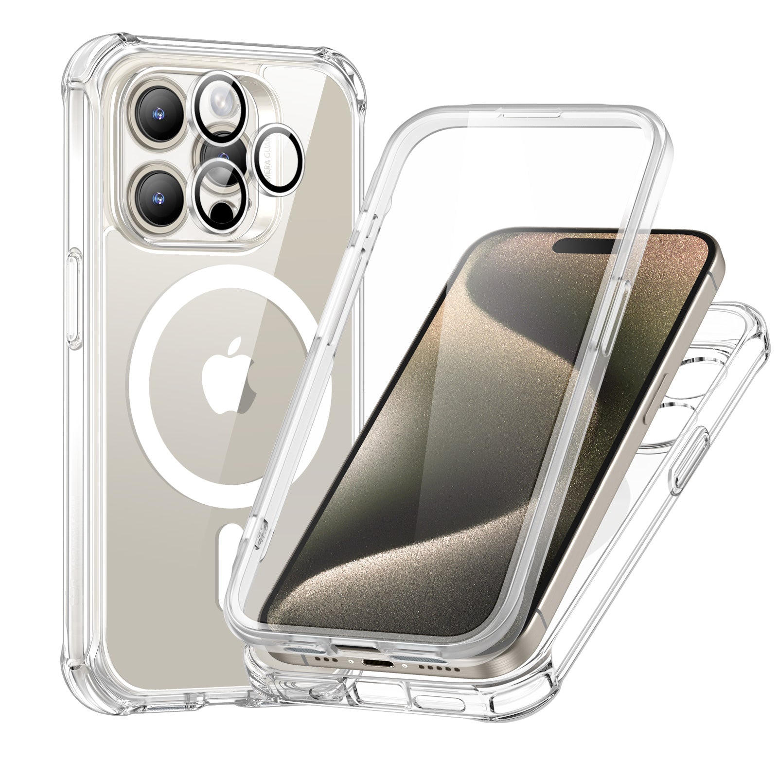 Clear iPhone 15 Pro Rugged Case with Magsafe | ESR