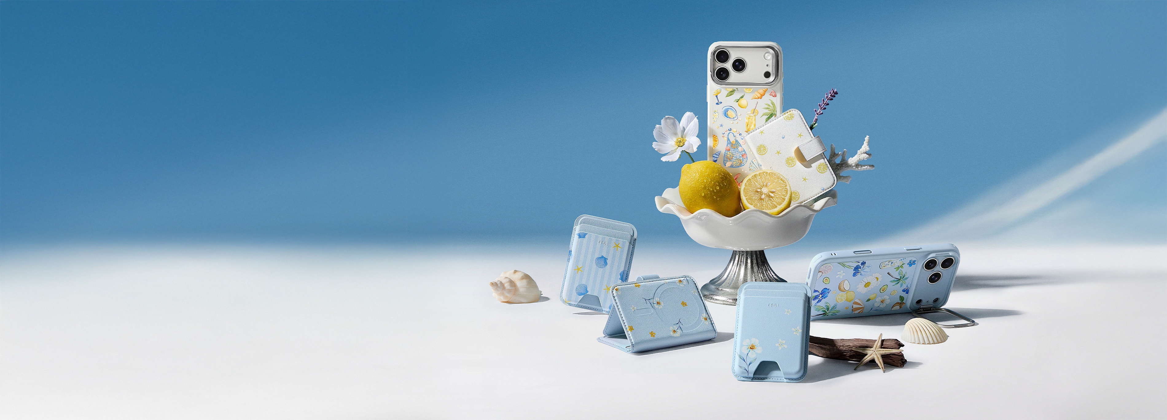 iPhone summer collection printed magsafe cases and MagSafe wallets