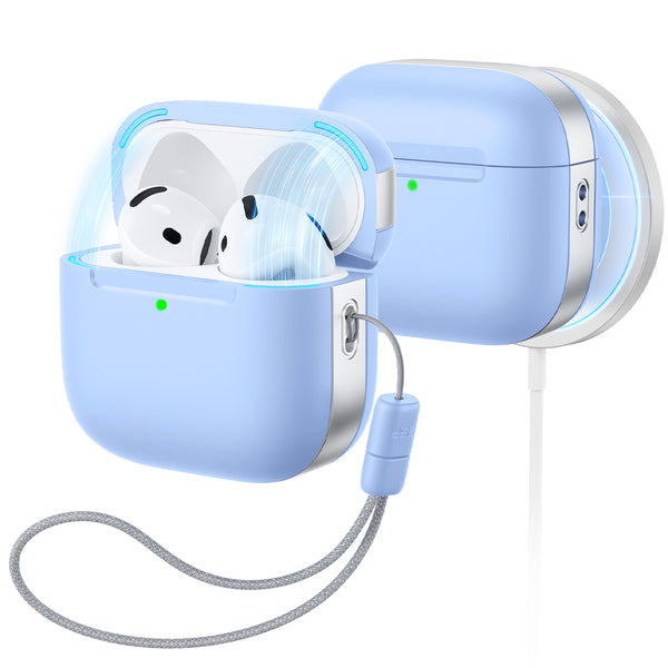 Light Blue ESR Pulse Lite magnetic case for AirPods 5