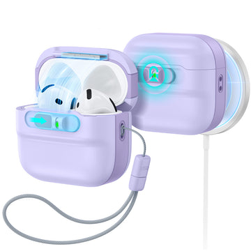 AirPods 5 Pulse FlickLock Magnetic Case - Lavender