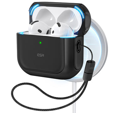 AirPods 5 Orbit Hybrid Magnetic Case - Black