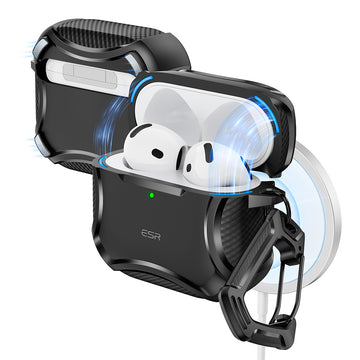 AirPods 5 Cyber Tough Magnet-Hülle - Black