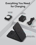 15W 3-in-1 Travel Wireless Charging Set - Black - UK Plug ESR ESR