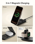 15W 3-in-1 Travel Wireless Charging Set - Black - EU Plug ESR ESR