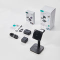 15W 3-in-1 Wireless Charging Station with CryoBoost (HaloLock) & AirPods Pro 3 Cyber FlickLock Case Bundle - Black - US Plug