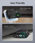 15W 3-in-1 Wireless Charging Station with CryoBoost (HaloLock) and AirPods Pro 3 Cyber Tough Case Bundle - Black - US Plug ESR ESR