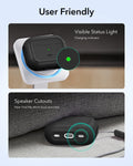 15W 3-in-1 Wireless Charging Station with CryoBoost (HaloLock) and AirPods Pro 3 Orbit Hybrid Case Bundle - Black - US Plug ESR ESR