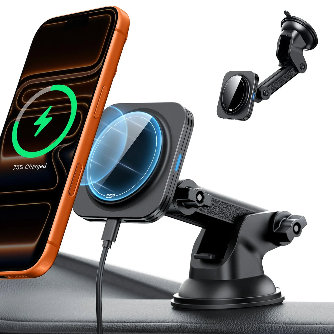 15W Dashboard Wireless Car Charger (HaloLock) - Black ESR ESR