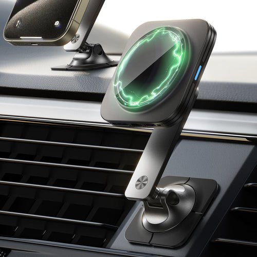 15W Dashboard Wireless Charger (HaloLock) - Black