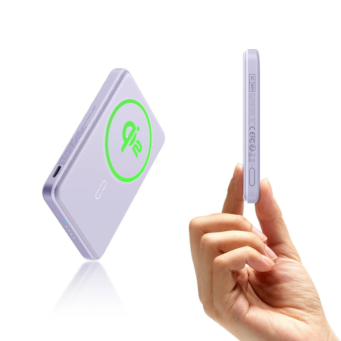 Qi2 MagSlim Power Bank (5K) - Lavender ESR ESR