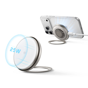 Cyclone 25W Magnet-Ladepad mit CryoBoost - Silber - 1 Set