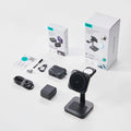 25W CryoBoost 3-in-1 Magnetic Charger (Qi2) and AirPods Pro 3 Cyber Tough Case Bundle - US Plug–Black