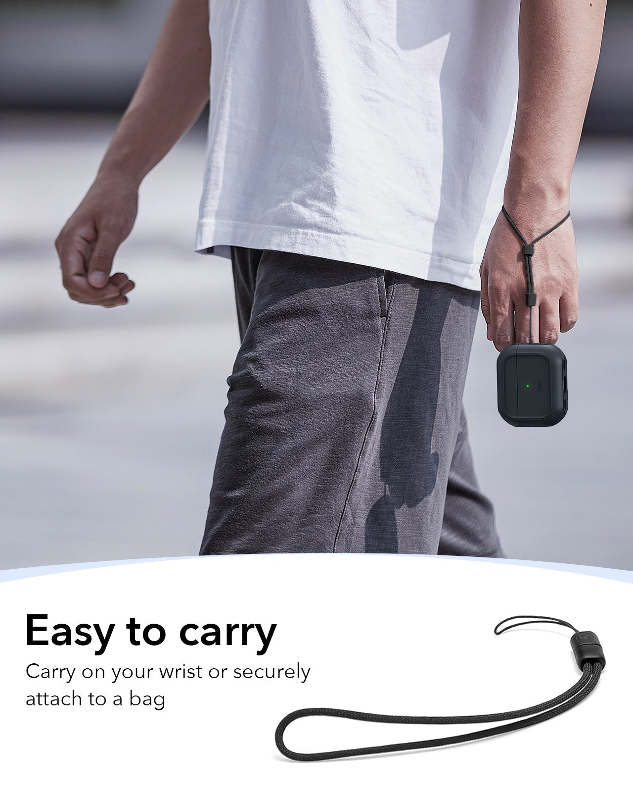 25W CryoBoost 3-in-1 Magnetic Charger (Qi2) and AirPods Pro 3 Orbit Hybrid Case Bundle - US Plug–White ESR ESR