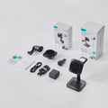 25W CryoBoost 3-in-1 Magnetic Charger (Qi2) and Car Charger (Air Vent)  Bundle - US Plug–White