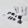 25W CryoBoost 3-in-1 Magnetic Charger (Qi2) and Car Charger (Air Vent)  Bundle - US Plug–White